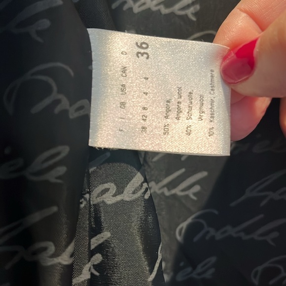 EUC- Gabriele Strehle angora and cashmere coat. Size EU 36/US 4. Full length. 🎃 - Picture 2 of 5